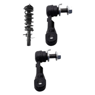 TRQ® - Front Driver Side Complete Strut Assembly and Stabilizer Bar Link Kit