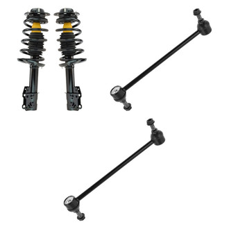 TRQ® - Front Passenger Side Complete Strut Assembly and Stabilizer Bar Link Kit