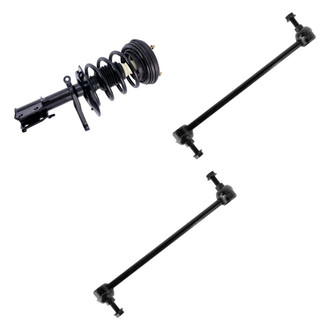 TRQ® BNDL-131481 - Front Passenger Side Complete Strut Assembly and Stabilizer Bar Link Kit