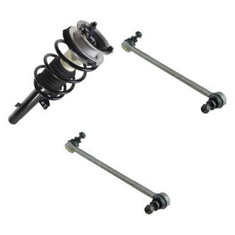TRQ® - Front Passenger Side Complete Strut Assembly and Stabilizer Bar Link Kit