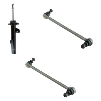 TRQ® - Front Passenger Side Strut and Stabilizer Bar Link Kit