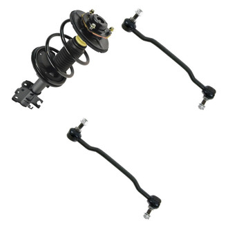 TRQ® BNDL-131498 - Front Passenger Side Complete Strut Assembly and Stabilizer Bar Link Kit
