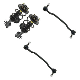 TRQ® - Front Passenger Side Complete Strut Assembly and Stabilizer Bar Link Kit