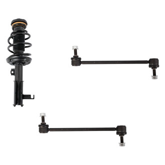 TRQ® - Front Passenger Side Complete Strut Assembly and Stabilizer Bar Link Kit