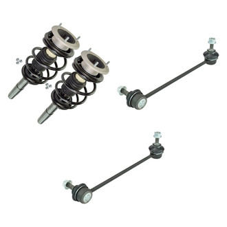 TRQ® - Front Passenger Side Complete Strut Assembly and Stabilizer Bar Link Kit