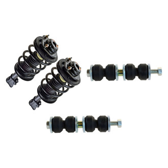 TRQ® - Front Passenger Side Complete Strut Assembly and Stabilizer Bar Link Kit