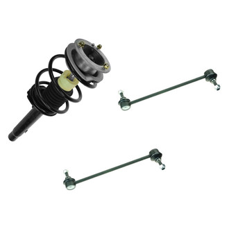 TRQ® - Front Passenger Side Complete Strut Assembly and Stabilizer Bar Link Kit