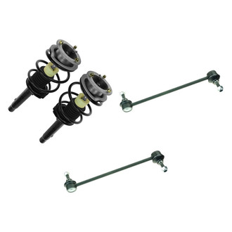 TRQ® - Front Passenger Side Complete Strut Assembly and Stabilizer Bar Link Kit
