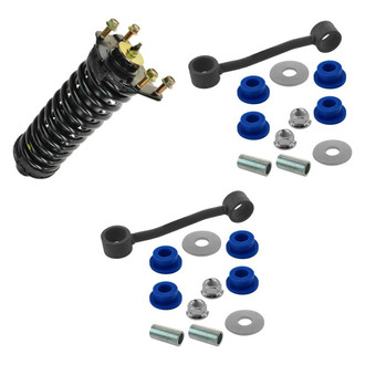 TRQ® - Front Passenger Side Complete Strut Assembly and Stabilizer Bar Link Kit
