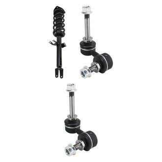 TRQ® - Front Passenger Side Complete Strut Assembly and Stabilizer Bar Link Kit