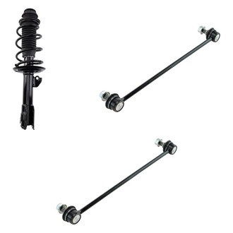 TRQ® - Front Passenger Side Strut and Stabilizer Bar Link Kit