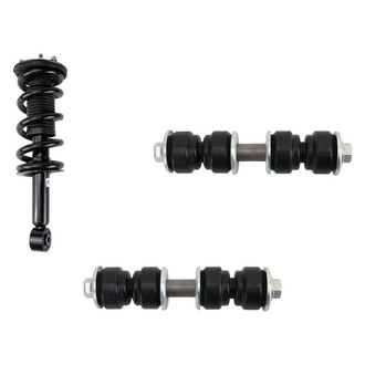 TRQ® - Front Passenger Side Complete Strut Assembly and Stabilizer Bar Link Kit