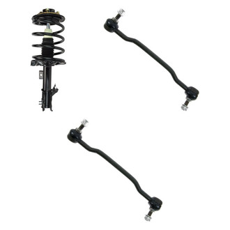 TRQ® - Front Passenger Side Complete Strut Assembly and Stabilizer Bar Link Kit