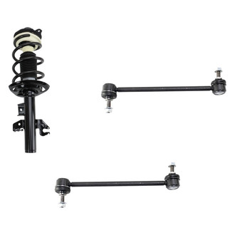 TRQ® - Front Passenger Side Complete Strut Assembly and Stabilizer Bar Link Kit
