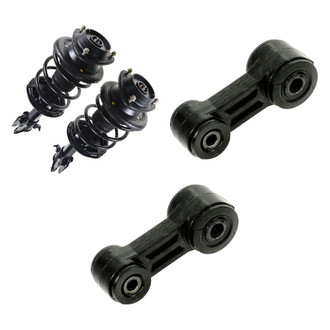 TRQ® - Front Passenger Side Complete Strut Assembly and Stabilizer Bar Link Kit