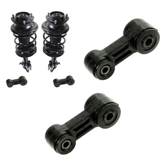 TRQ® - Front Passenger Side Complete Strut Assembly and Stabilizer Bar Link Kit