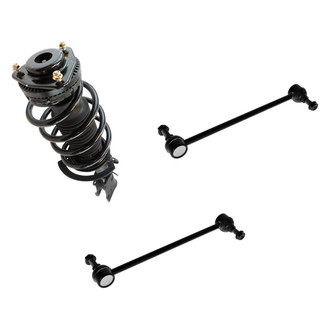 TRQ® - Front Passenger Side Complete Strut Assembly and Stabilizer Bar Link Kit
