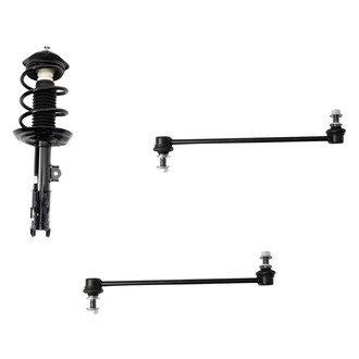TRQ® - Front Passenger Side Complete Strut Assembly and Stabilizer Bar Link Kit