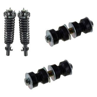 TRQ® - Front Passenger Side Complete Strut Assembly and Stabilizer Bar Link Kit