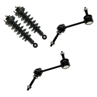 TRQ® - Front Passenger Side Complete Strut Assembly and Stabilizer Bar Link Kit