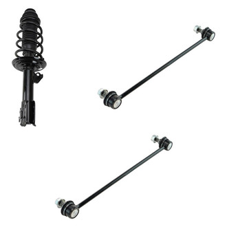 TRQ® - Front Passenger Side Strut and Stabilizer Bar Link Kit