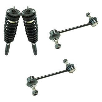 TRQ® - Front Passenger Side Complete Strut Assembly and Stabilizer Bar Link Kit