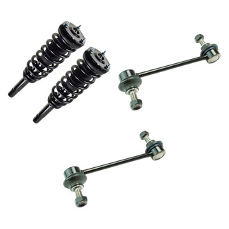 TRQ® - Front Passenger Side Complete Strut Assembly and Stabilizer Bar Link Kit