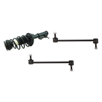 TRQ® - Front Passenger Side Complete Strut Assembly and Stabilizer Bar Link Kit