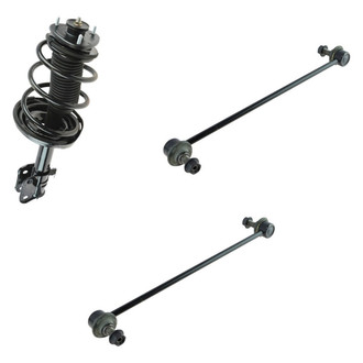 TRQ® - Front Passenger Side Complete Strut Assembly and Stabilizer Bar Link Kit