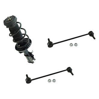 TRQ® - Front Passenger Side Complete Strut Assembly and Stabilizer Bar Link Kit