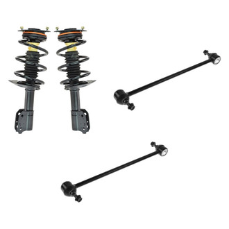 TRQ® - Front Passenger Side Complete Strut Assembly and Stabilizer Bar Link Kit