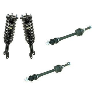 TRQ® - Front Passenger Side Complete Strut Assembly and Stabilizer Bar Link Kit