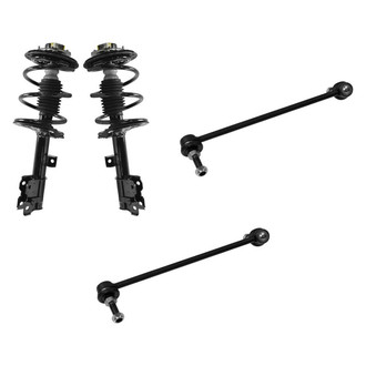 TRQ® - Front Passenger Side Complete Strut Assembly and Stabilizer Bar Link Kit