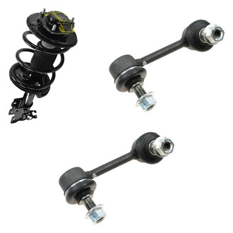 TRQ® - Front Passenger Side Complete Strut Assembly and Stabilizer Bar Link Kit