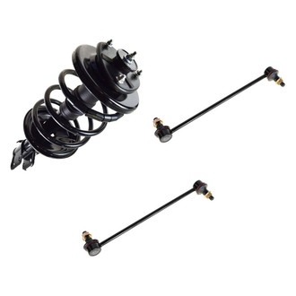 TRQ® - Front Passenger Side Complete Strut Assembly and Stabilizer Bar Link Kit