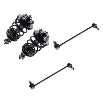 TRQ® - Front Passenger Side Complete Strut Assembly and Stabilizer Bar Link Kit