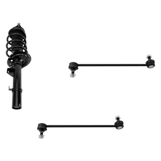 TRQ® - Front Passenger Side Strut and Stabilizer Bar Link Kit