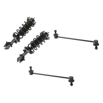 TRQ® - Front Passenger Side Complete Strut Assembly and Stabilizer Bar Link Kit