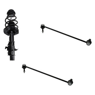 TRQ® - Front Passenger Side Complete Strut Assembly and Stabilizer Bar Link Kit