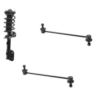 TRQ® - Front Passenger Side Complete Strut Assembly and Stabilizer Bar Link Kit