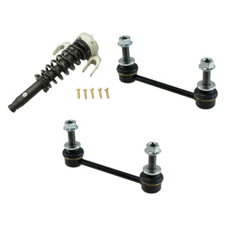TRQ® - Front Passenger Side Complete Strut Assembly and Stabilizer Bar Link Kit