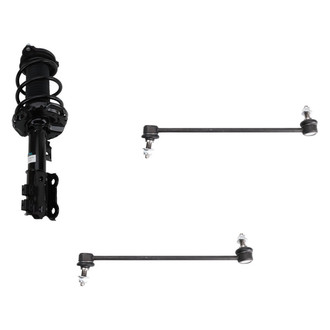 TRQ® - Front Passenger Side Complete Strut Assembly and Stabilizer Bar Link Kit