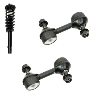 TRQ® - Front Passenger Side Complete Strut Assembly and Stabilizer Bar Link Kit
