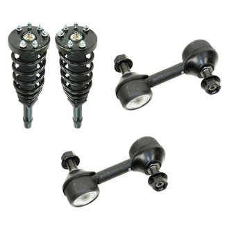 TRQ® - Front Passenger Side Complete Strut Assembly and Stabilizer Bar Link Kit