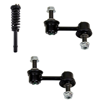 TRQ® - Front Passenger Side Complete Strut Assembly and Stabilizer Bar Link Kit