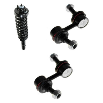 TRQ® - Front Passenger Side Complete Strut Assembly and Stabilizer Bar Link Kit