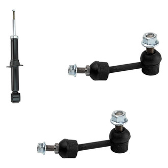 TRQ® - Front Passenger Side Shock Absorber and Stabilizer Bar Link Kit