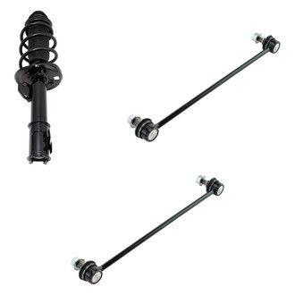 TRQ® - Front Passenger Side Complete Strut Assembly and Stabilizer Bar Link Kit