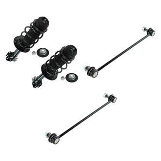 TRQ® - Front Passenger Side Complete Strut Assembly and Stabilizer Bar Link Kit