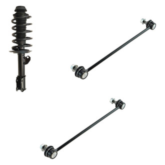 TRQ® - Front Passenger Side Complete Strut Assembly and Stabilizer Bar Link Kit